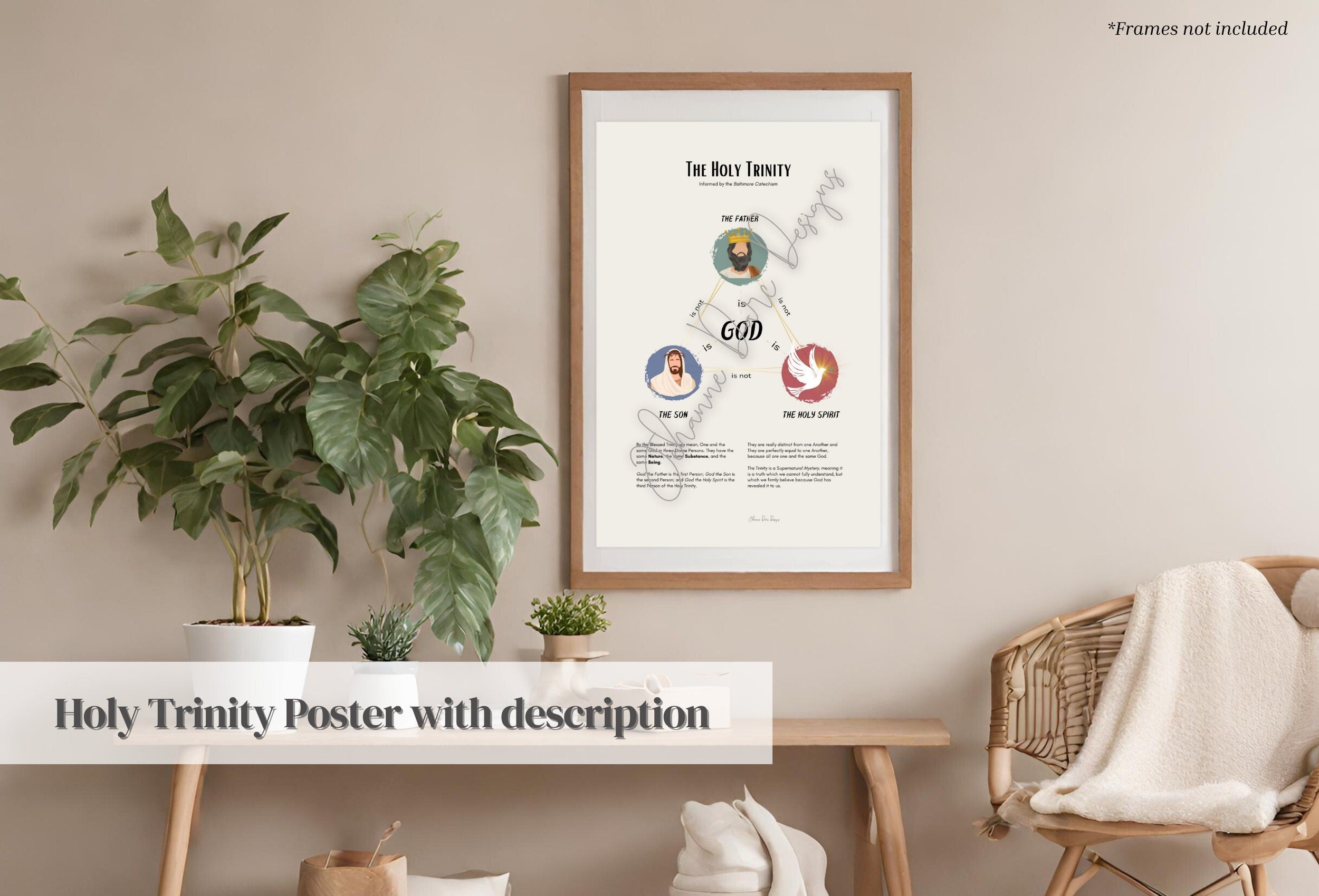 Catholic Holy Trinity Poster