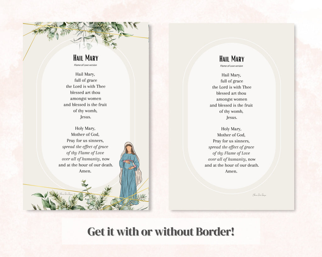 Hail Mary Prayer Poster