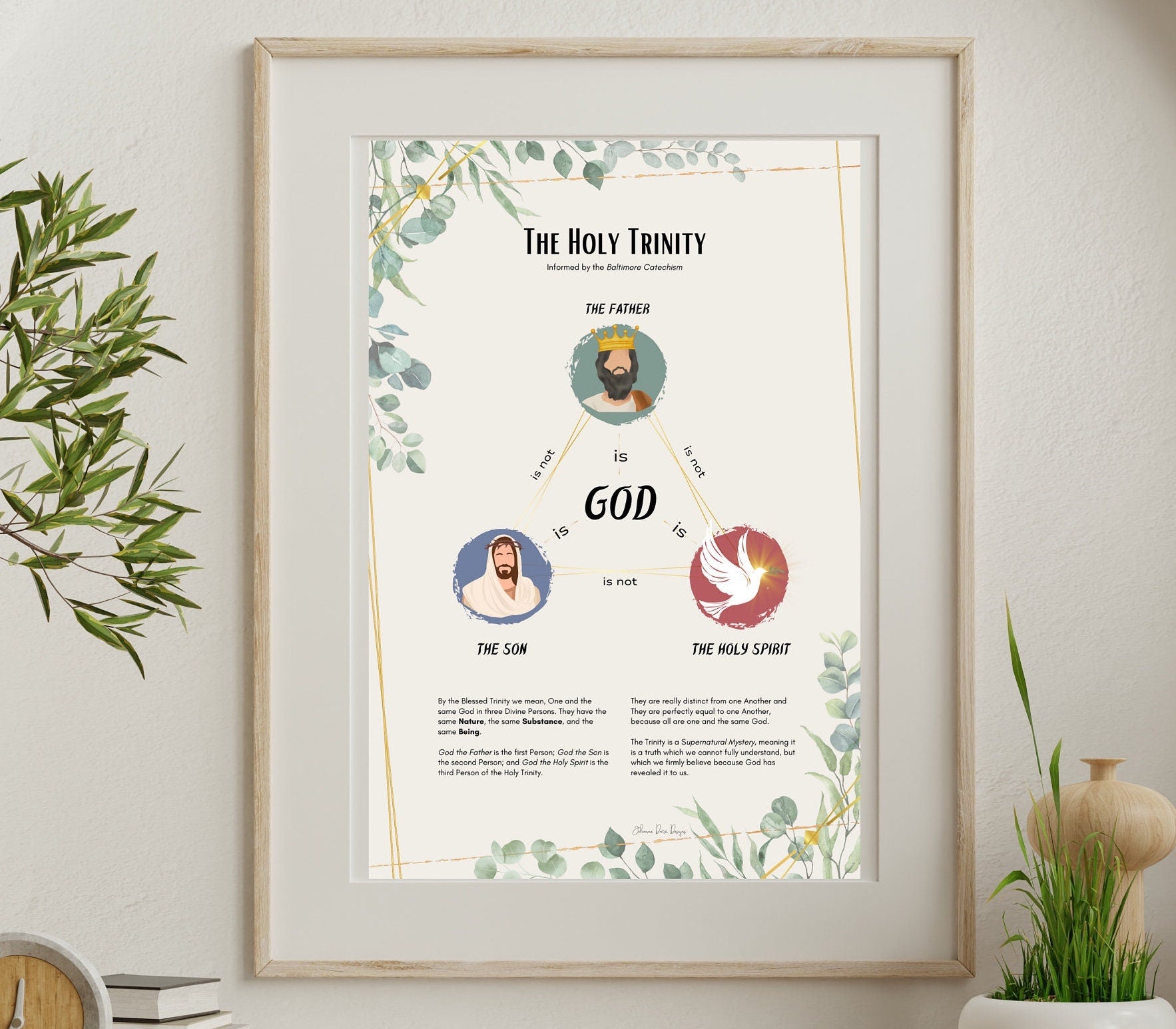 Catholic Holy Trinity Poster