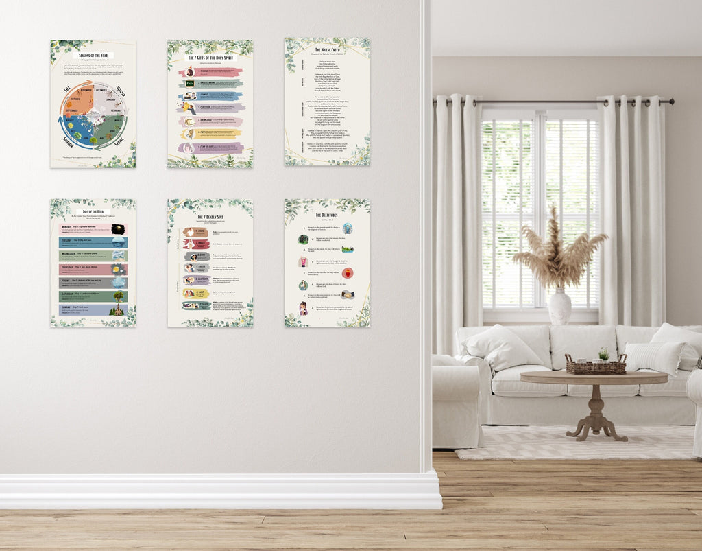 DIGITAL DOWNLOAD: 14 Catholic Educational Posters Bundle