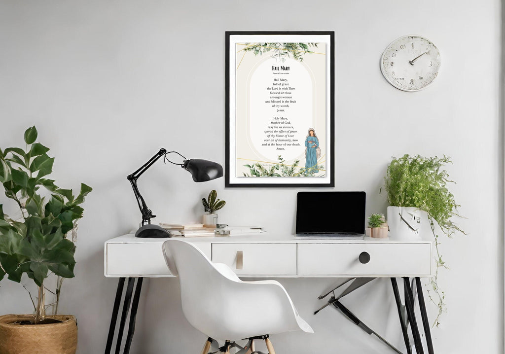 Hail Mary Prayer Poster