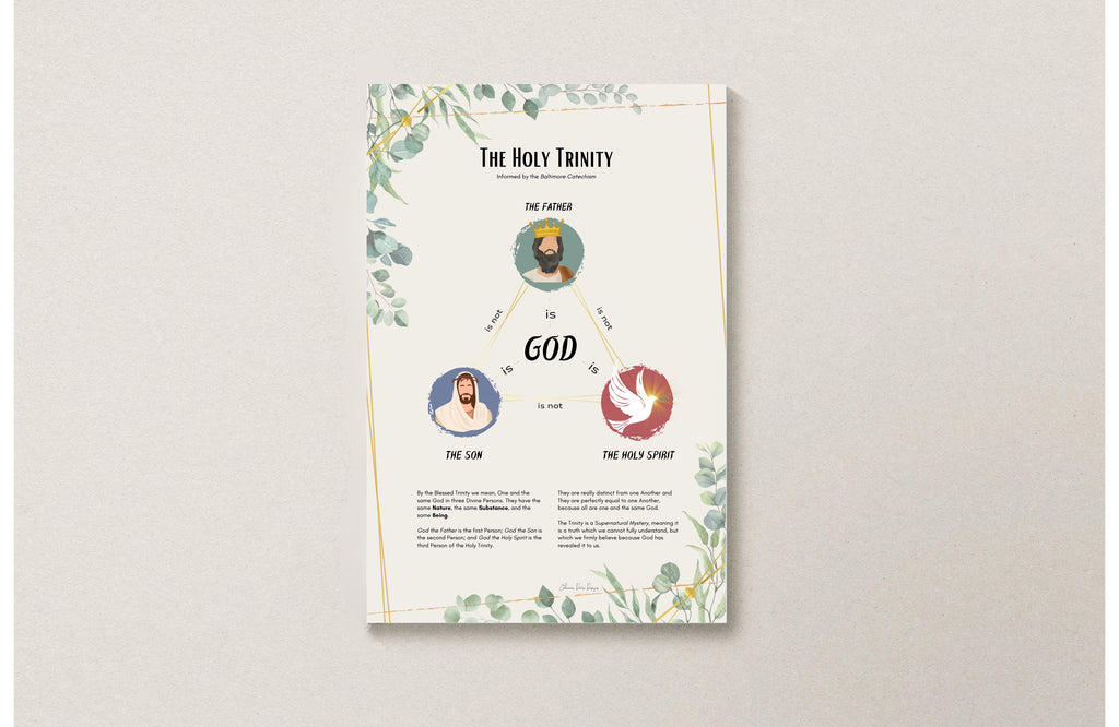 Catholic Holy Trinity Poster